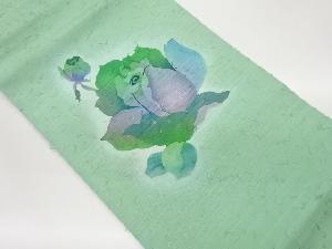 ひげ紬花模様名古屋帯